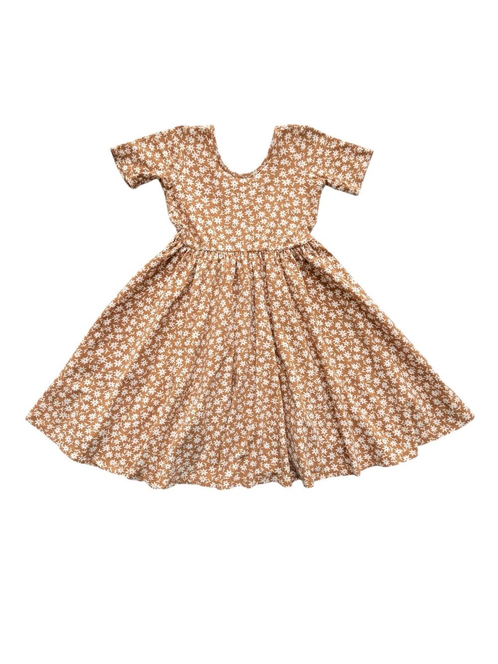 Alice + Ames Boho Floral Short Sleeve Ballet Dress Size 7